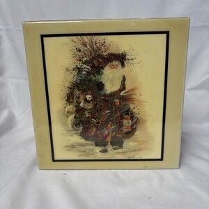 Forest Gatherer Tile By Peggy Abrams Artiles Christmas Wall Decor USA Panda